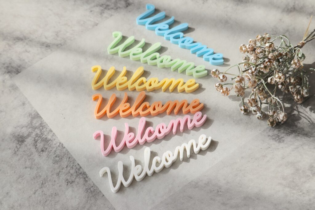 Welcome インテリアオブジェ